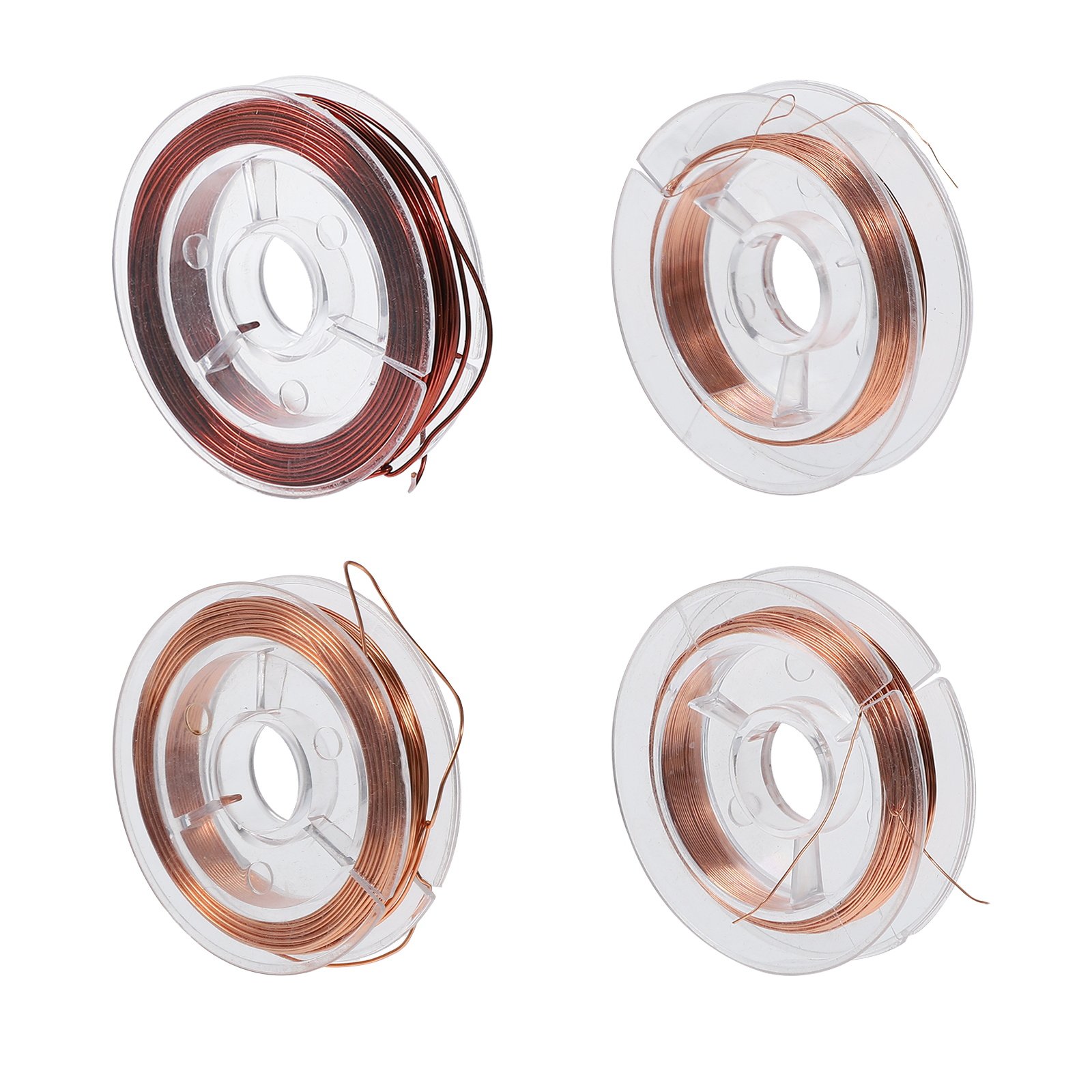 Copper Wire Roll - 4 لفات من الأسلاك النحاسية المطلية
