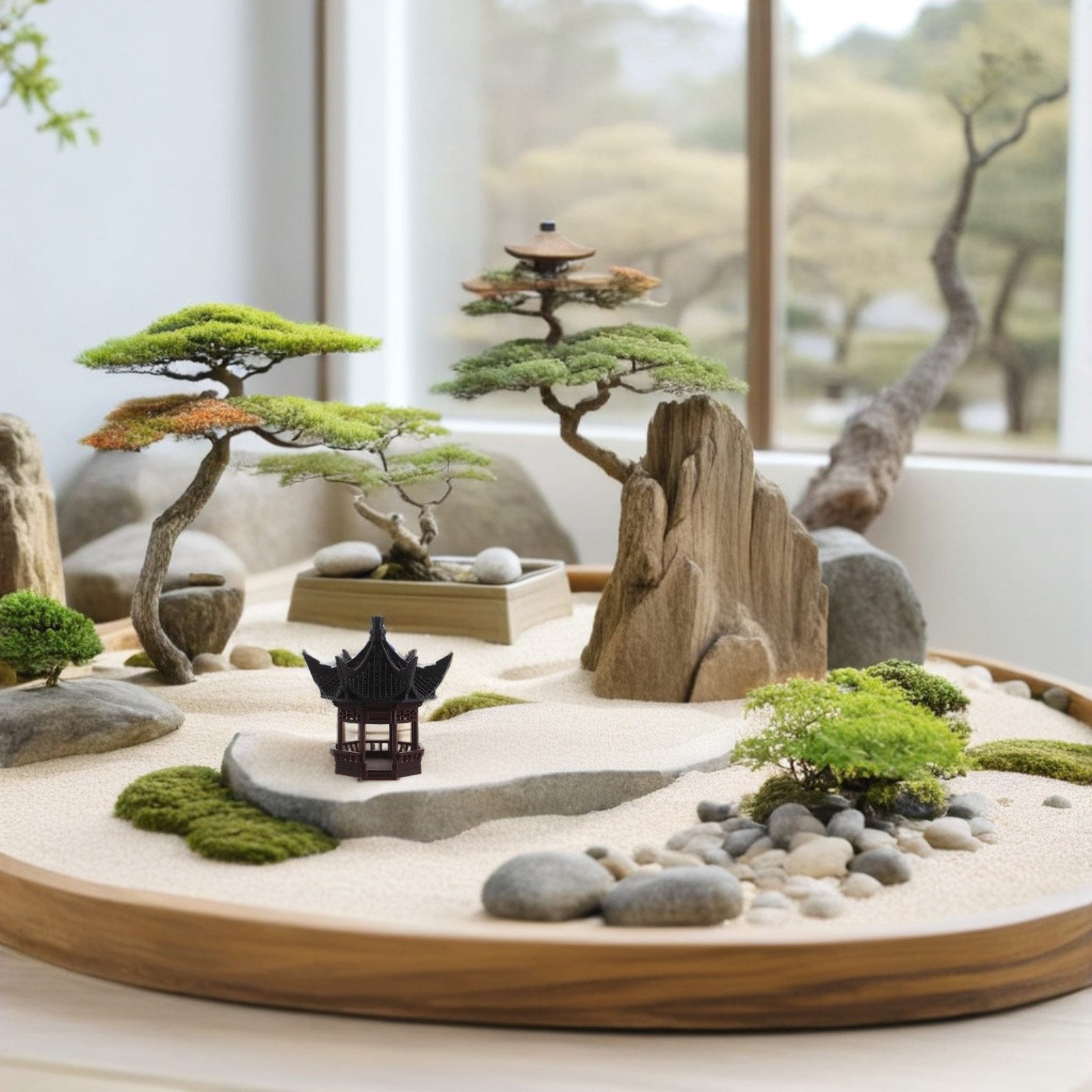 Bonsai Garden Landscape Design - زينة باغودا مصغرة للمناظر الطبيعية بتصميم