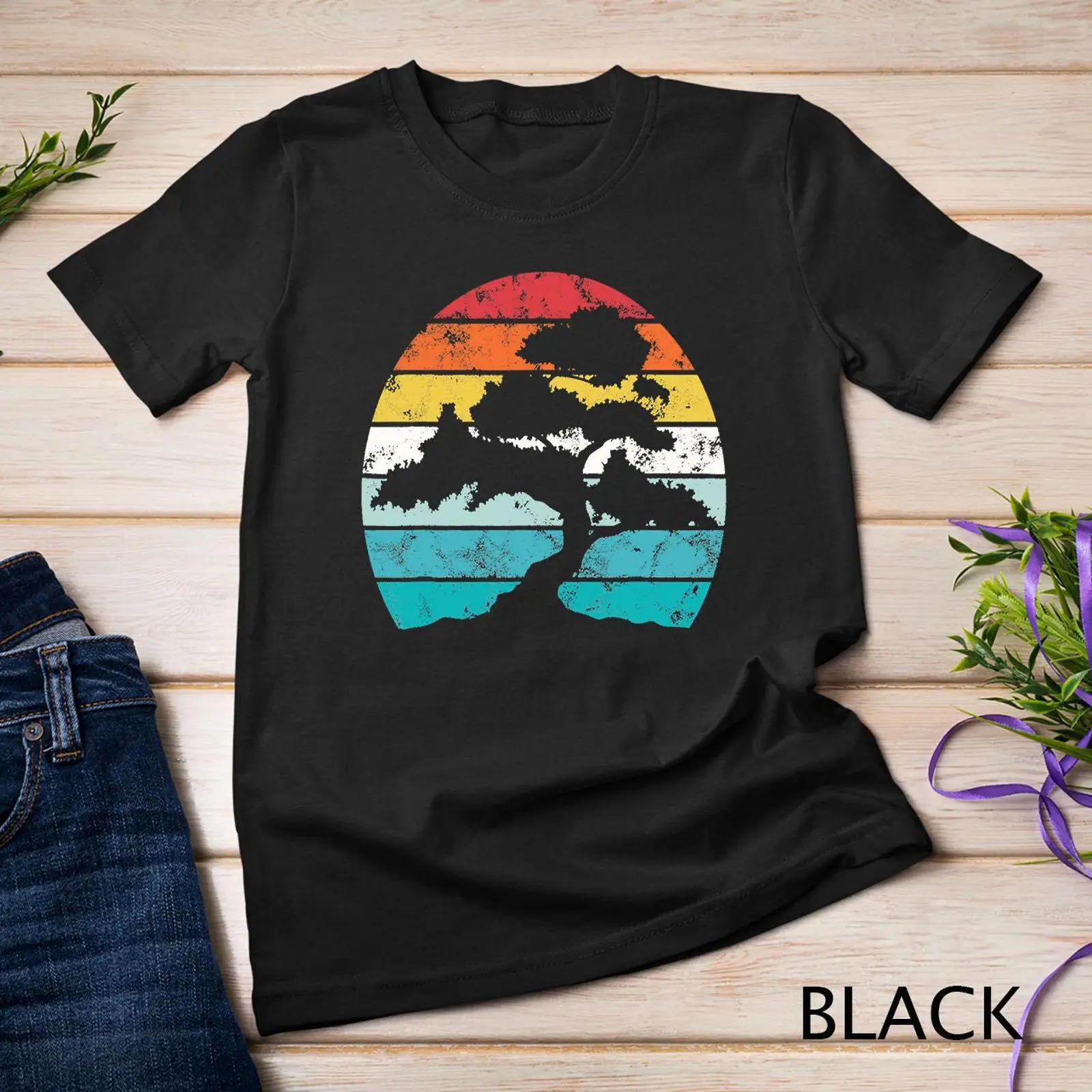 تي شيرت عتيق بتصميم شجرة بونسا - مراجعة Bonsai Garden Art وسعره